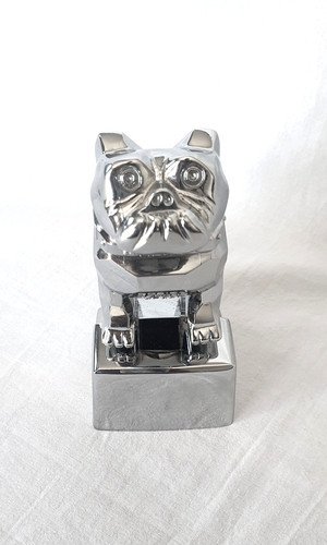 Mascotte chrome bulldog camion - chrome,