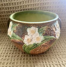 Beautiful Early 1930’s Large Roseville Jonquil Jardinier Planter 7” H 7” Dia EUC