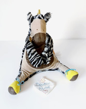 Peluche/Doudou Zèbre Noir