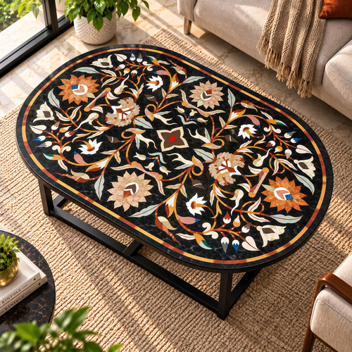 Table basse ovale - , 24"x36"