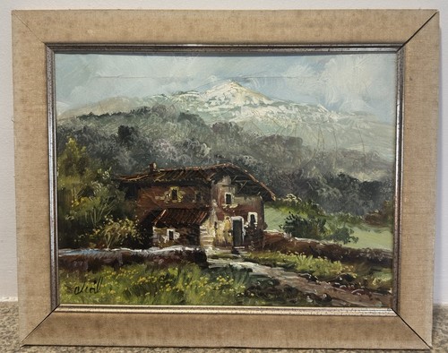 Mountain house and snowy peak - mountain,