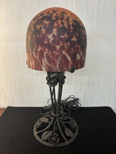 Large Muller Frères Lunéville Office Mushroom Lamp
