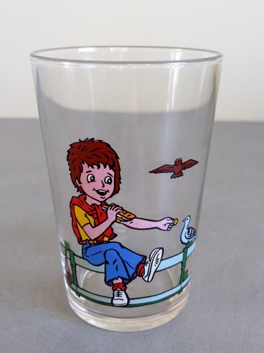 Verre moutarde vintage - verre,