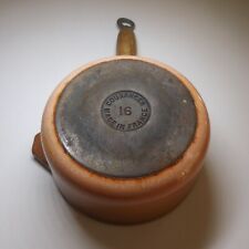 Vintage COUSANCES 16 Enamel Cast Iron Pourer Pot Made in France N6484 