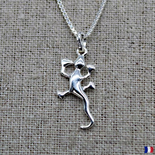 Pendentif salamandre argent - pendentif,