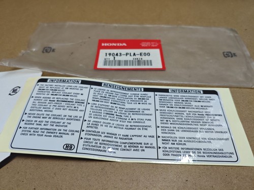 Honda coolant information - coolant,