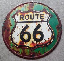 Plaque métal vintage Route 66