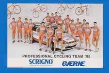 CYCLING cards cycling team SCRIGNO GAERNE 1998