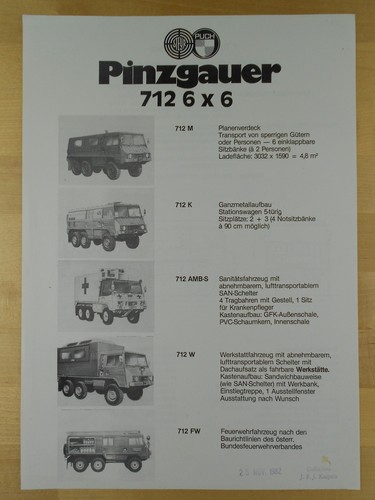 Steyr puch pinzgauer 712 6x6 - steyr,