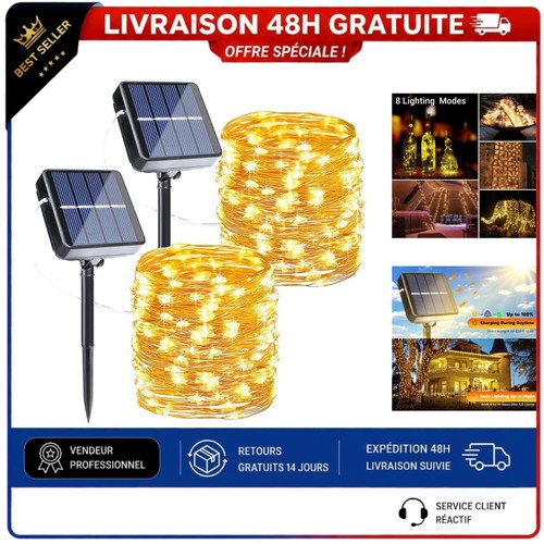 Guirlande solaire extérieur - guirlande,