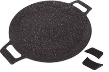 - Galetière à pain / Poêle à crêpe / Crêpière 32 cm - Fonte d'Aluminium - Rev...