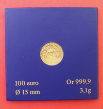PIECE DE MONNAIE OR 100 EURO -