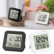Digital Shower Clock with Alarm Thermometer Hygrometer WaterprooLK12t Wall J3R8
