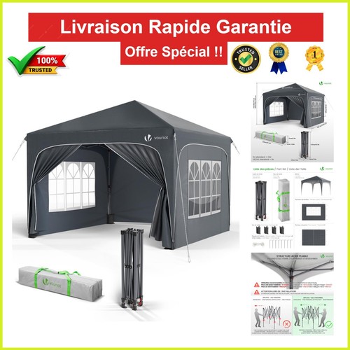 Vounot tonnelle jardin 3x3m - vounot,