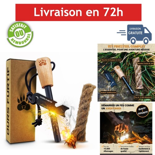 Kit firesteel pierre à - -, feu