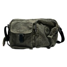 Auth Kipling - Dark Gray Black Nylon Shoulder Bag