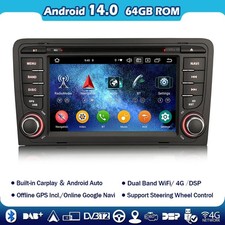 7" 8 Core Android 14 DVD Car