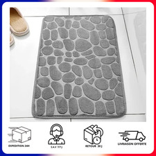 Tapis de Bain Douche Antidérapant Ultra Absorbant Mémoire de forme Salle de bain
