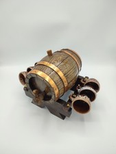 Nice small wooden barrel, decorative barrel, liquor set