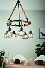 Lustre Vintage Rustique Corde