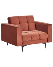 Fauteuil velours dossier - en,