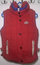 Superdry Alpine Sport Competition Medium Red Removable puffer Body warmer Gilet