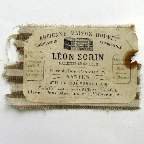 Etiquette malle léon sorin - malle,
