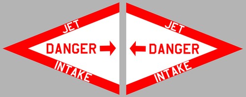 Danger jet air intake - jet,