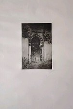 Engraving D of a Beautiful Oriental Pedraza Door