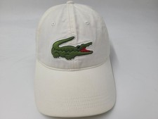 Lacoste Distressed Strapback Adjustable (Fits Small) Hat Cap Crocodile Men Women