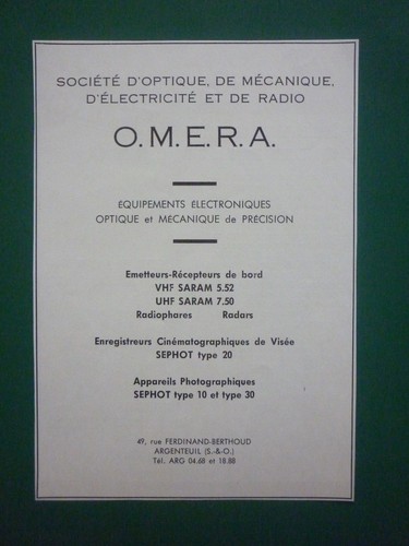 1950 pub omera argenteuil - 1950's,