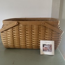 2003 Longaberger Hostess Craft Keeper Basket + Plastic Liner