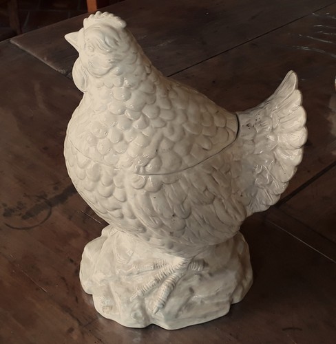 Poule céramique - en,