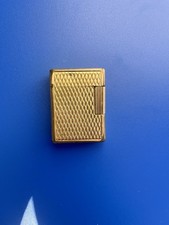 Briquet Dupont Petit Plaque Or
