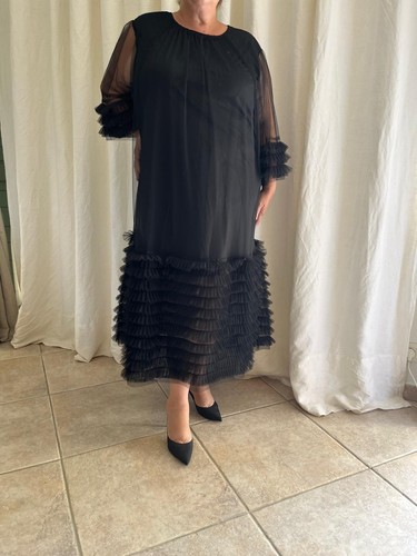 Robe soirée noir grande - robe, de