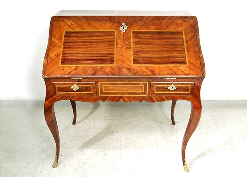 Bureau pente louis xv - de,