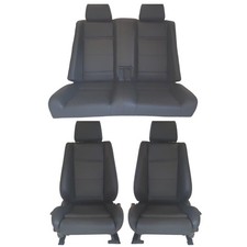 Garnitures sièges complet BMW E 30 Cabriolet en 100 % cuir noir CA0144+145