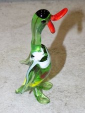 BLOWN GLASS DUCK SHOWCASE OBJECT