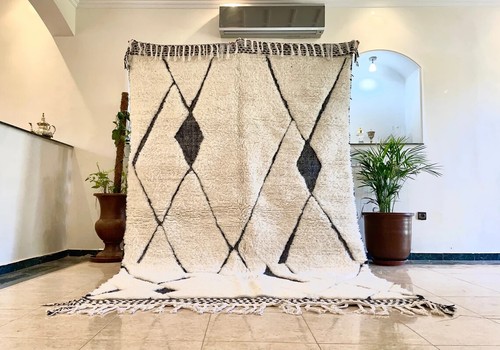 Tapis berbère blanc - blanc,,