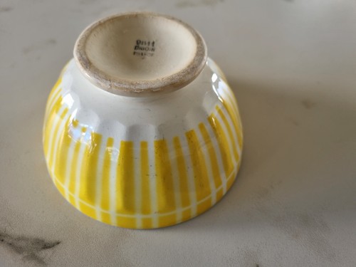 Bol ancien digoin jaune - ancien,