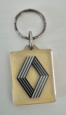 keyring / keyring _ Renault (Losange 80's logo) - double sided _ VINTAGE