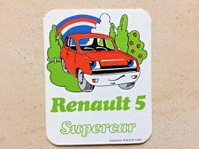Vintage Renault 5 R5 Supercar Vintage Collection Vintage Car Sticker