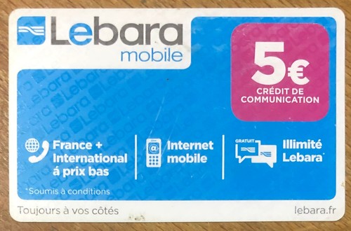 Lebara mobile recharge gsm - mobile,