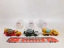 3x wiking H0 1:87 0682 Bétonnières Magirus MB 1620 Volvo N10 Top + Box #DW795-0