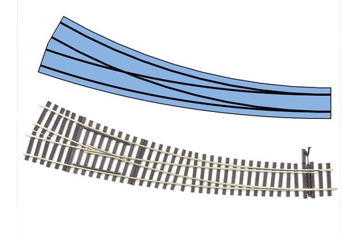 Lenz 45035 bogenweiche droite - lenz,