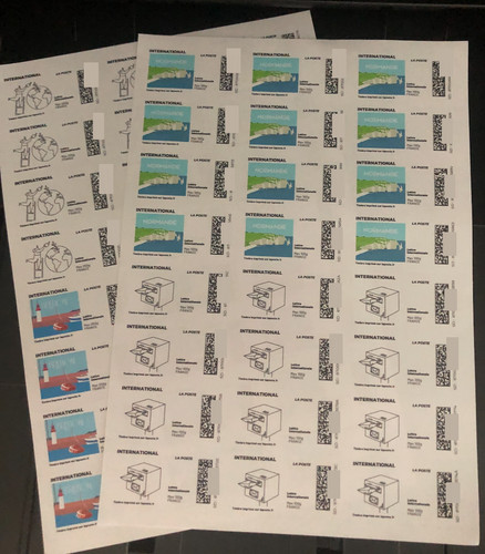 Lot timbres 100 pour - lot,