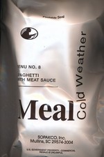 PORT OFFERT Rare Ration combat USA MRE ARTIC   MENU 8 SPAGHETTI VIANDE Emb. 2024