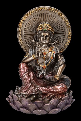 Figurine bouddha guanyin sur - figurine,