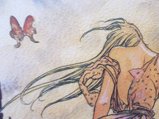 Milo Manara ( Art Print ) " Les Papillons " Epreuve d'Artiste + Signée au Crayon