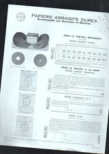 old advertising sheet paper old sandpaper durex garnet